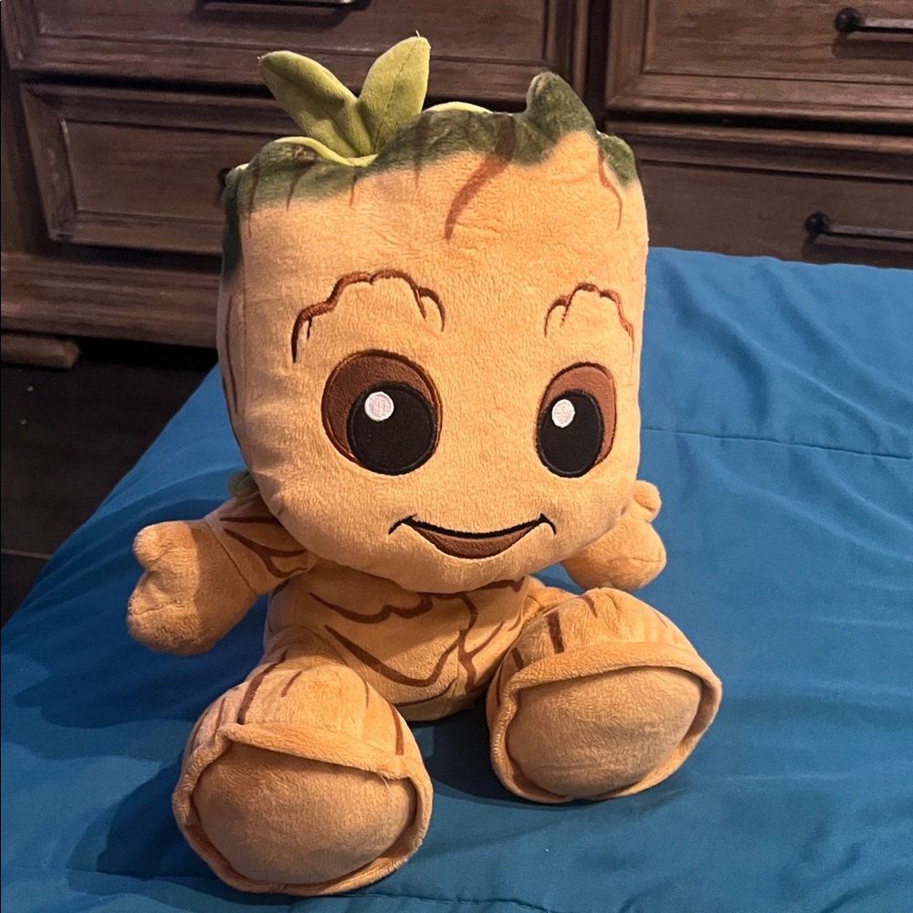 Adorable Plush Toy with Leaf Accents